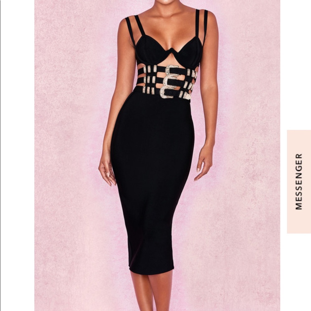 Black bandage dress
